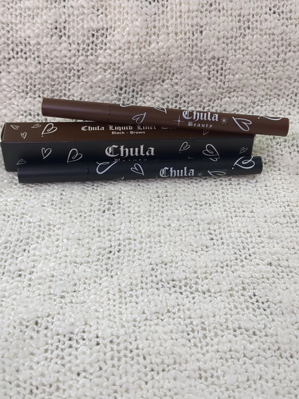 Chula Beauty Chula Liquid Liner Duo (Black/Brown), 2x 0.8g/0.028oz